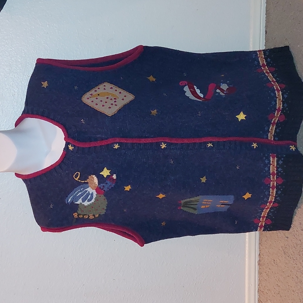 Vintage The Quacker Factoruy Button Down Sweater Vest